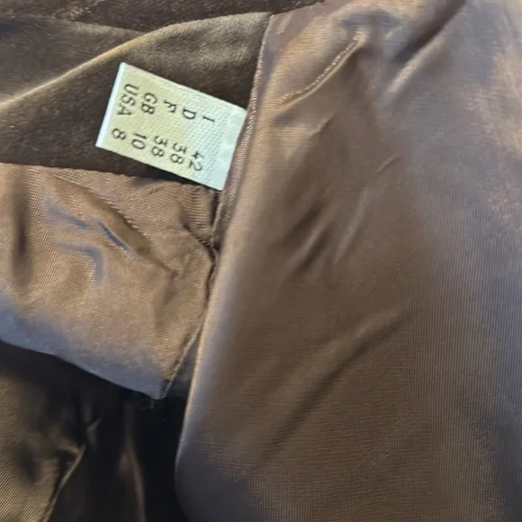 Moschino Couture Brown Patchwork Harlequin Velvet Coat - Picture 11 of 16